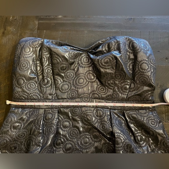 PURE Alfred Sung - Silver Strapless Dress for Party, Wedding guest, graduation - Picture 6 of 8